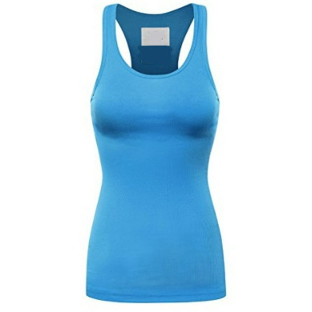 Workout FDPlus Womens Racerback Plus Size Solid Tank Top Yoga 1x 2X 3X